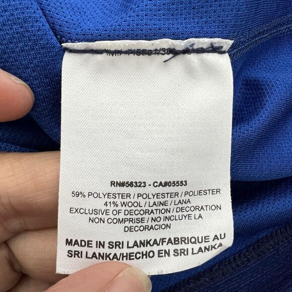 Nike Shirt M Blue Running Wool Half Zip Pullover Cold Weather Performance Wear - Picture 8 of 12